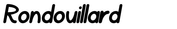 Rondouillard font preview